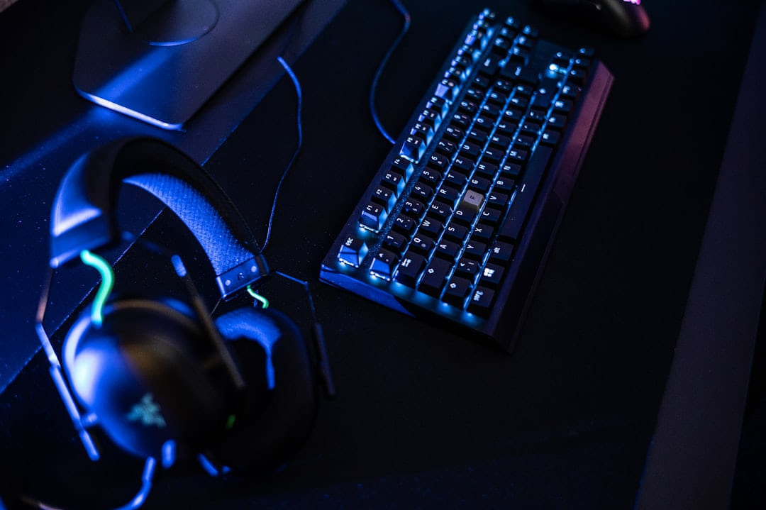 a close up of a keyboard and a mouse on Frame Rate Vault