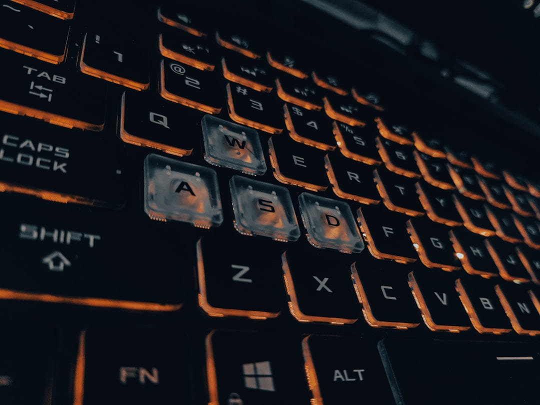 a close up view of a computer keyboard on Frame Rate Vault