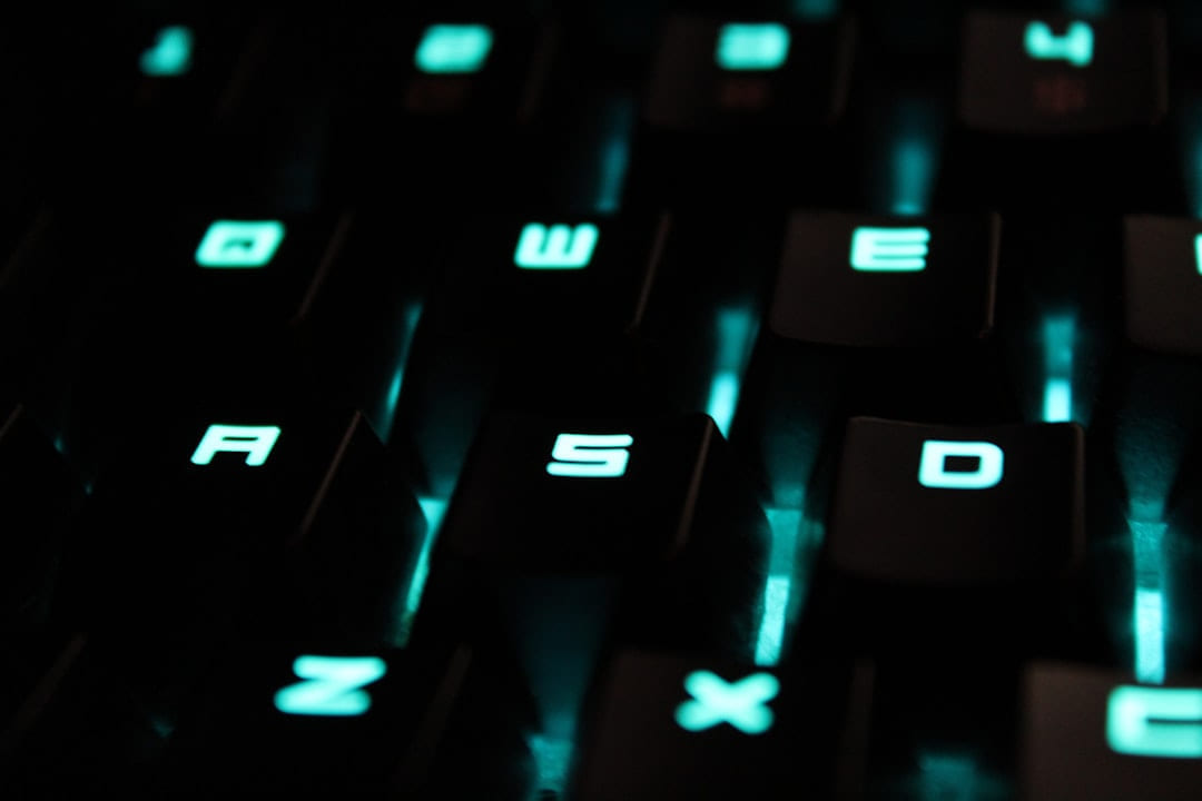black gaming keyboard on Frame Rate Vault