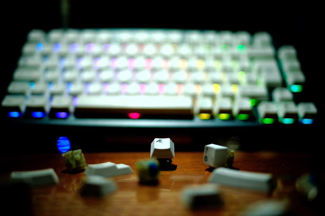 A close up of a keyboard and a computer mouse on Frame Rate Vault