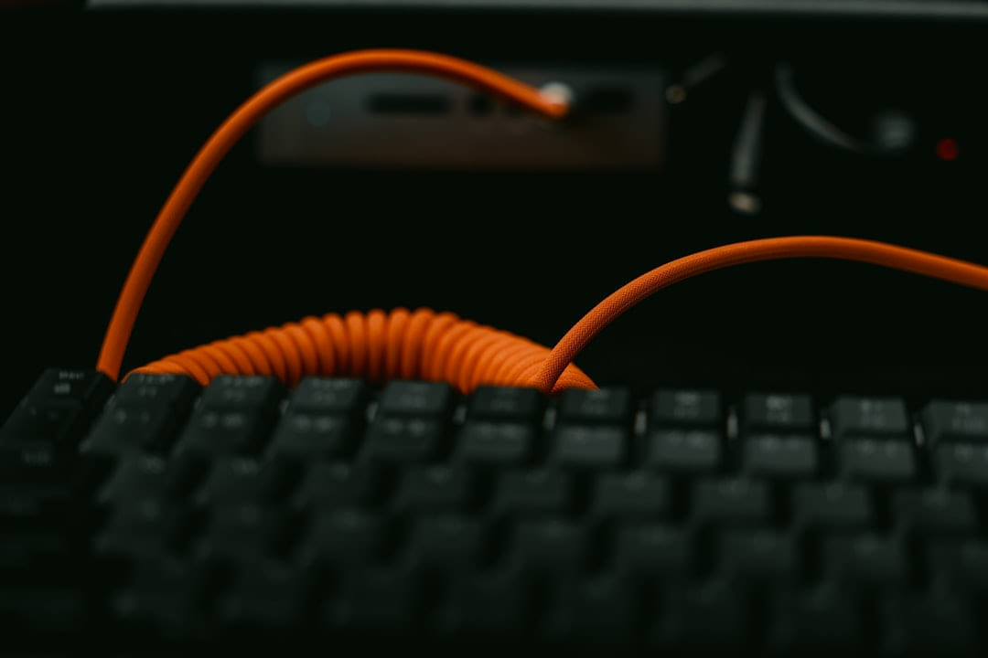 A close up of a keyboard and a mouse on Frame Rate Vault