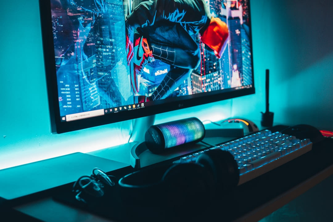 turned-on flat screen monitor on Frame Rate Vault